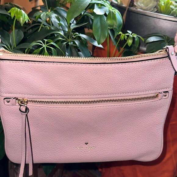 KATE SPADE JACKSON Street Gabriele Leather Crossbody Bag pink